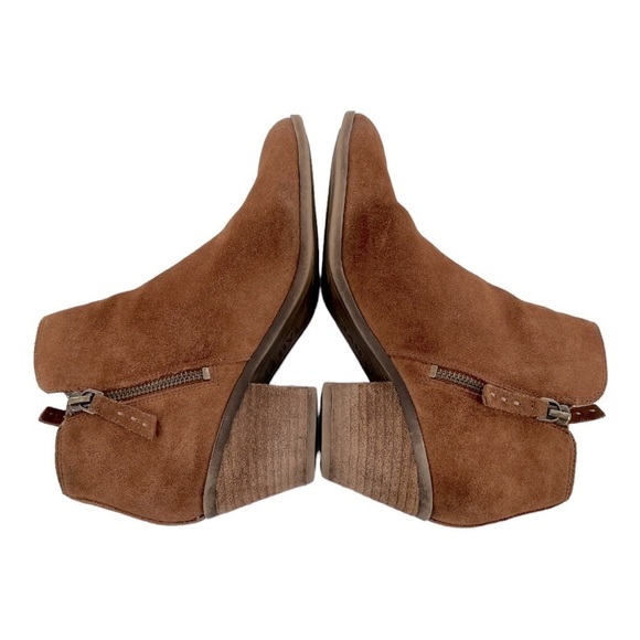 Frye Women's Judy Zip Bootie Ankle Boots Size 6 M 347-0015-COGNAC Suede - Picture 7 of 16